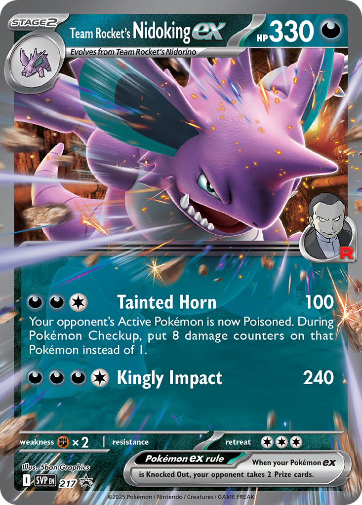 Team Rocket's Nidoking-ex